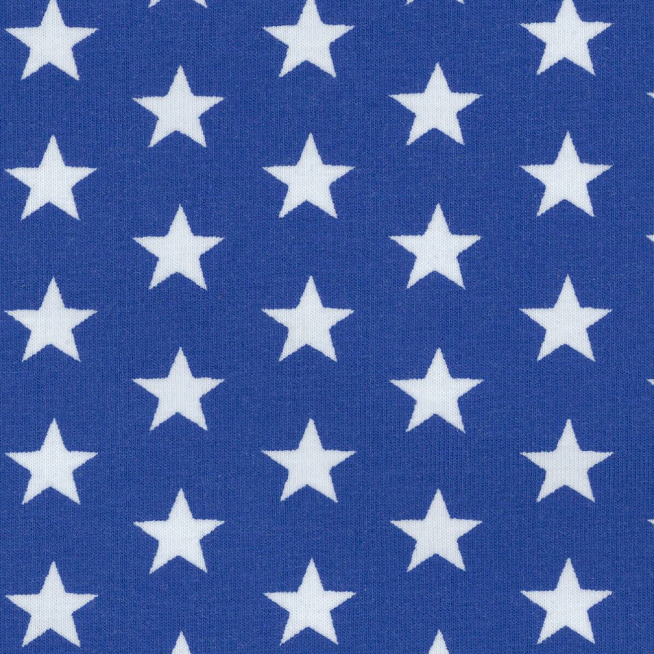 Jersey Swafing - Sterne - 1 cm - Royalblau